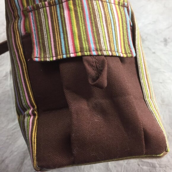 Longaberger Homestead Bag and Wallet Striped Tote and Wallet Matching Set - Picture 12 of 14